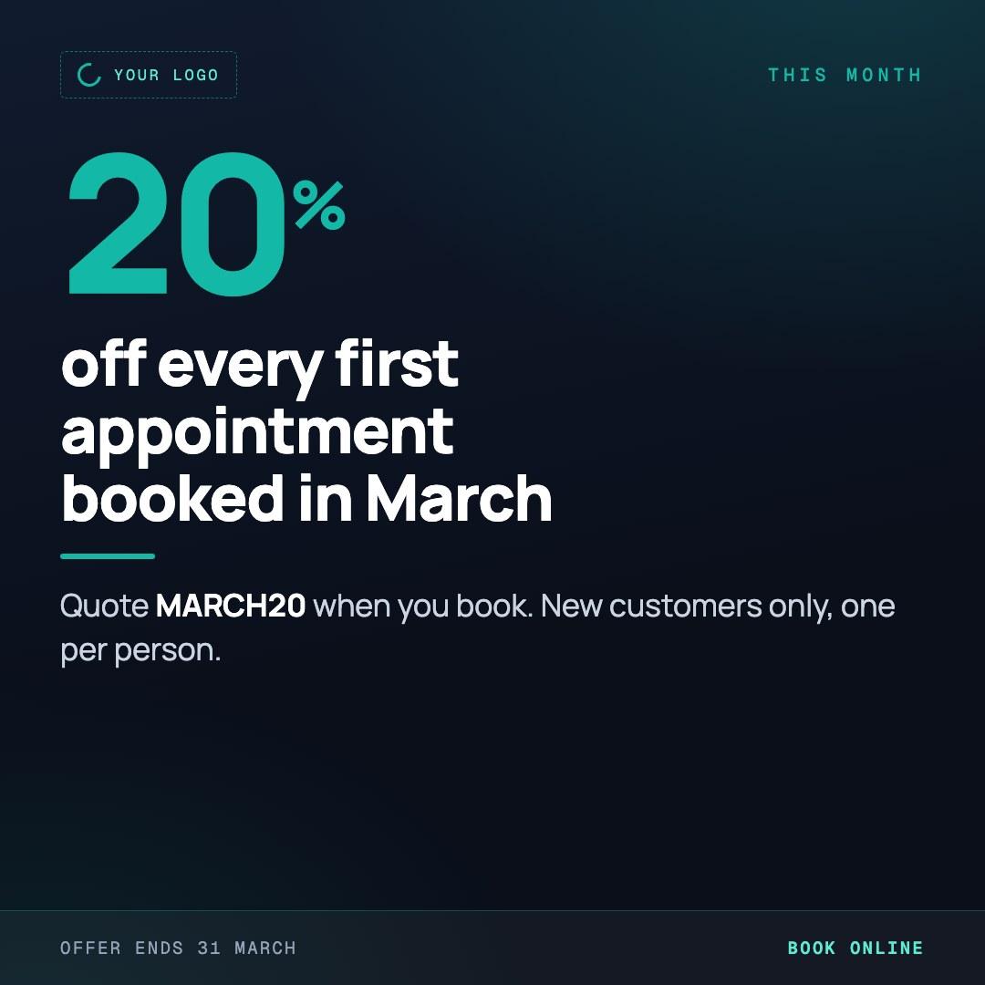 Offer social media post template